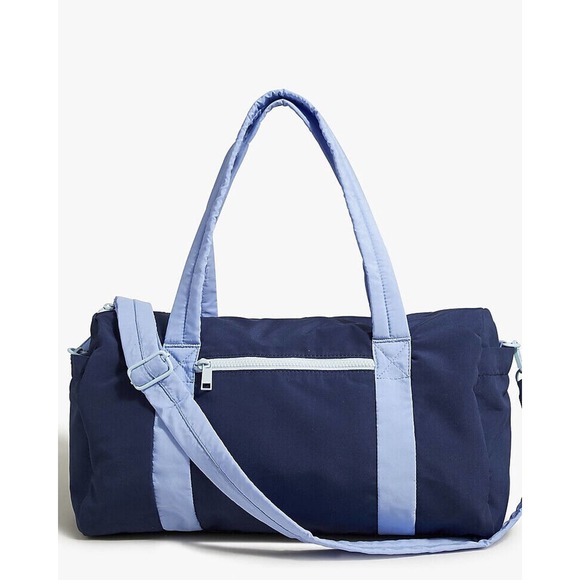 J. Crew Factory Other - NWT J. Crew Factory Nylon Weekend Duffel Bag Blue Adjustable Strap BJ915 OS